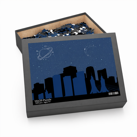 Space Exploration City Puzzle - 500-Piece Default
