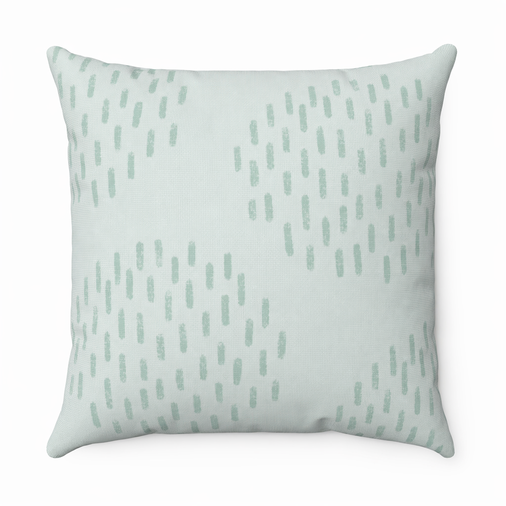 Abstract Green Print Decorative Cushion - Available in 4 Sizes Default