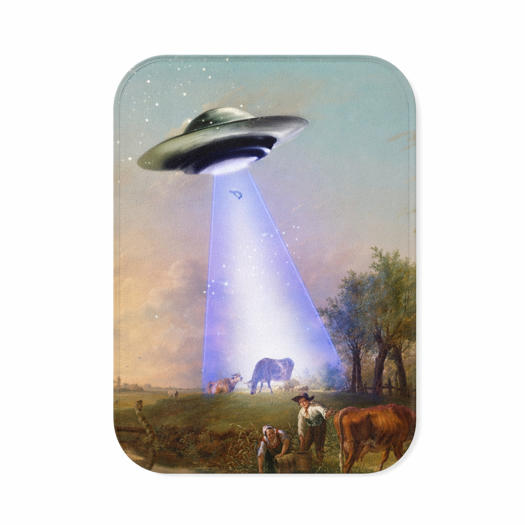 Cow Abducted by UFO Bath Mat - Home Decor Accessories Default