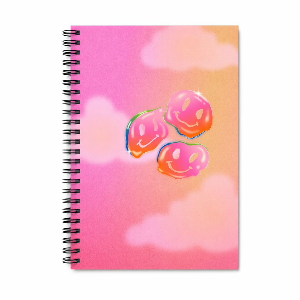 Spiral Notebook with Joyful Smiles Default