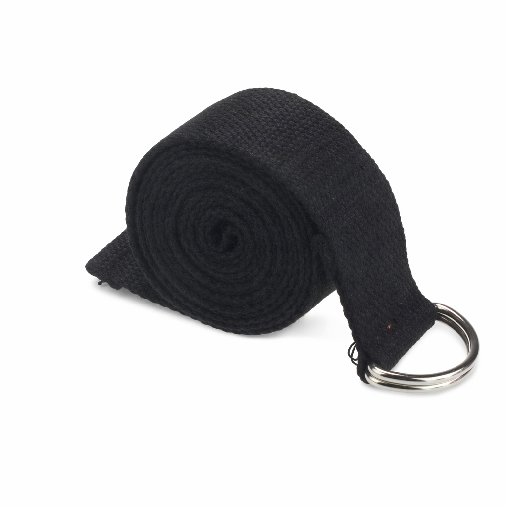 Adjustable Belt Set for Pilates and Yoga Stretch Training - Pack of 5 Black