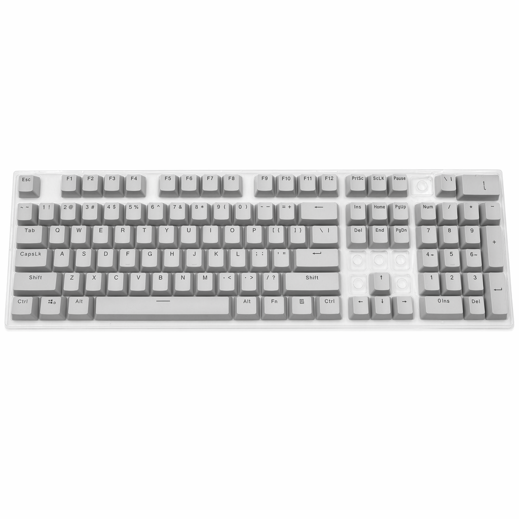 104-Key Mechanical Keyboard Keycap Set Gray