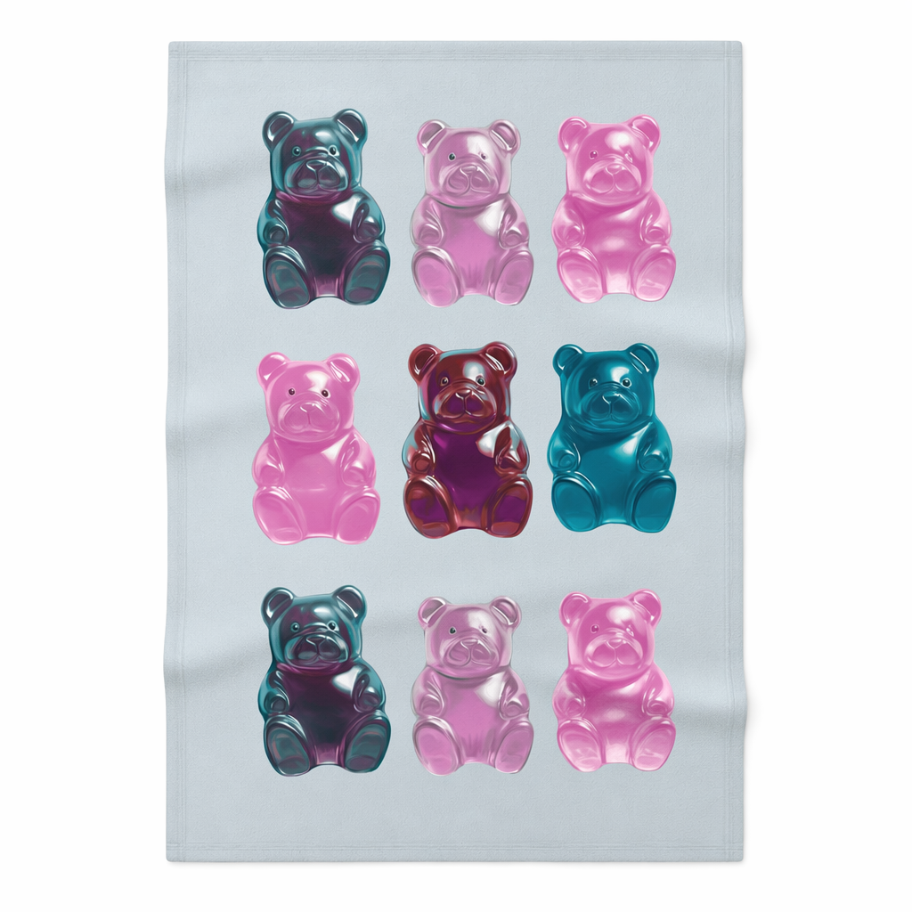 Soft Fleece Baby Blanket in the Shape of a Gummy Bear Default