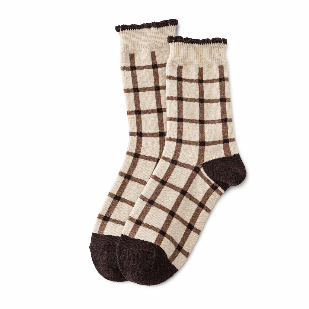 Flowery Fall Socks - Cotton Material 9