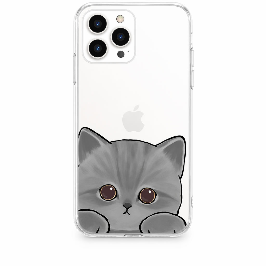 Cute Cat iPhone Case with Protection E
