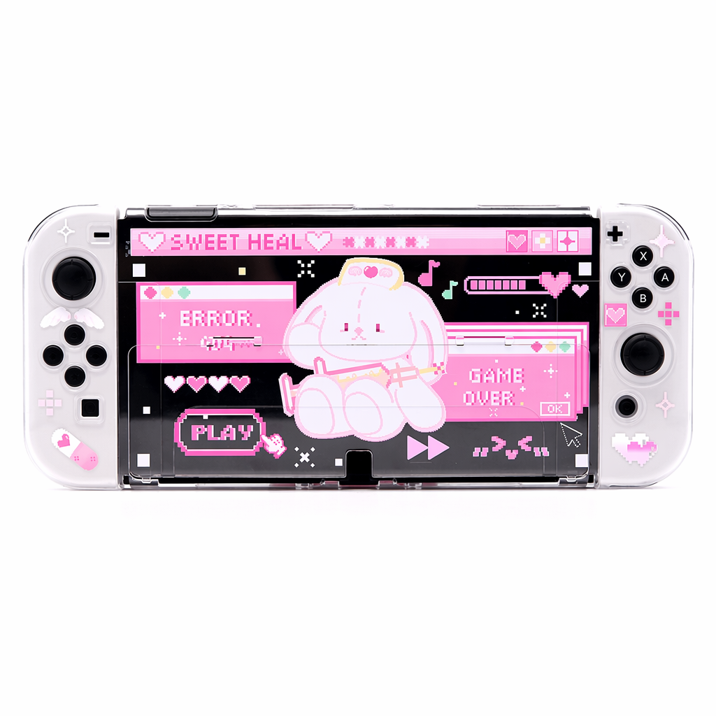 Cute Bunny Nurse Switch OLED Case Default