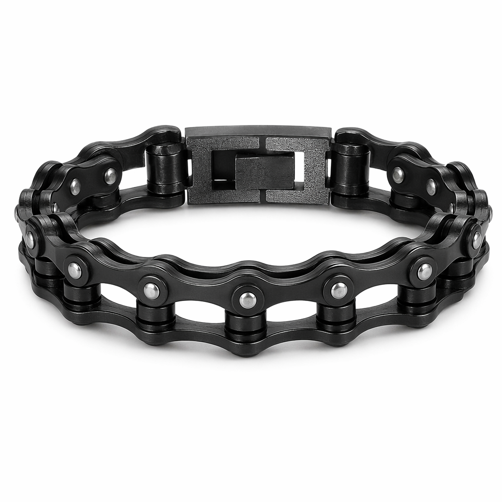 Bicycle Chain Bracelet with Black Coating Default