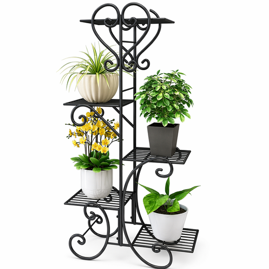 5 Tier Metal Plant Stand for Indoor and Outdoor Use Default