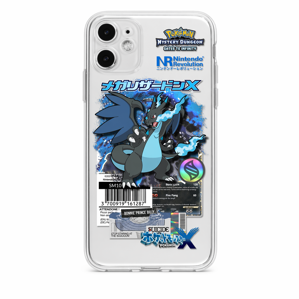 Pokemon Phone Case with TPU Protection Mega Charizard X