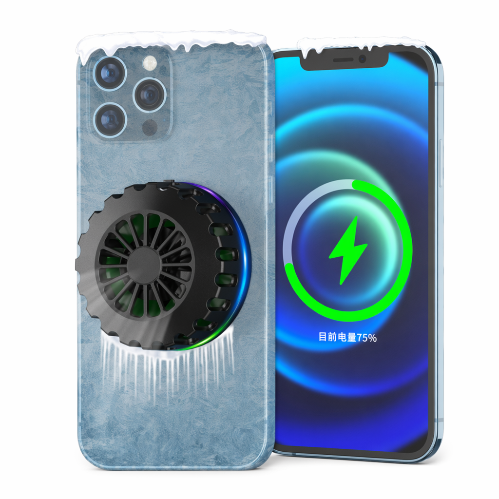 LED Wireless Charging Phone Cooler with Cooling Default