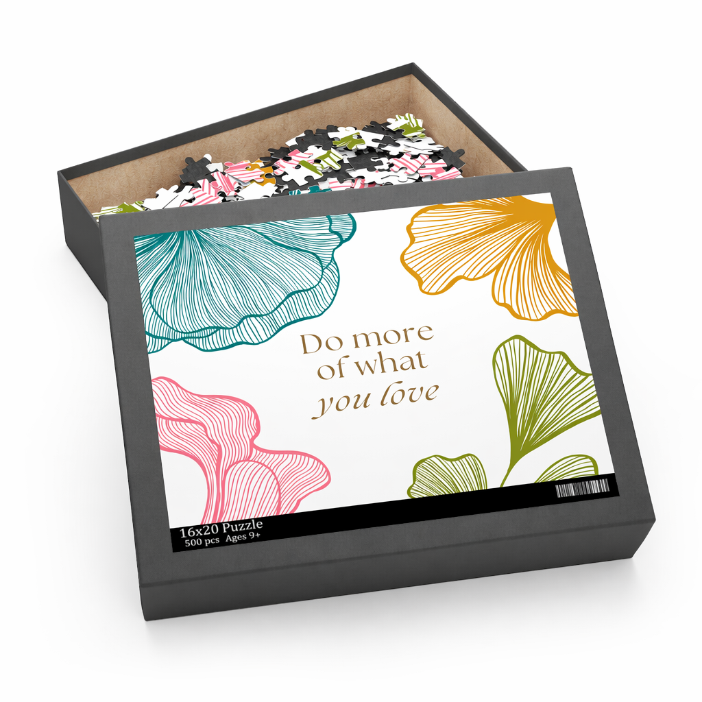 500-Piece Puzzle: Follow Your Passion with a Floral Twist Default