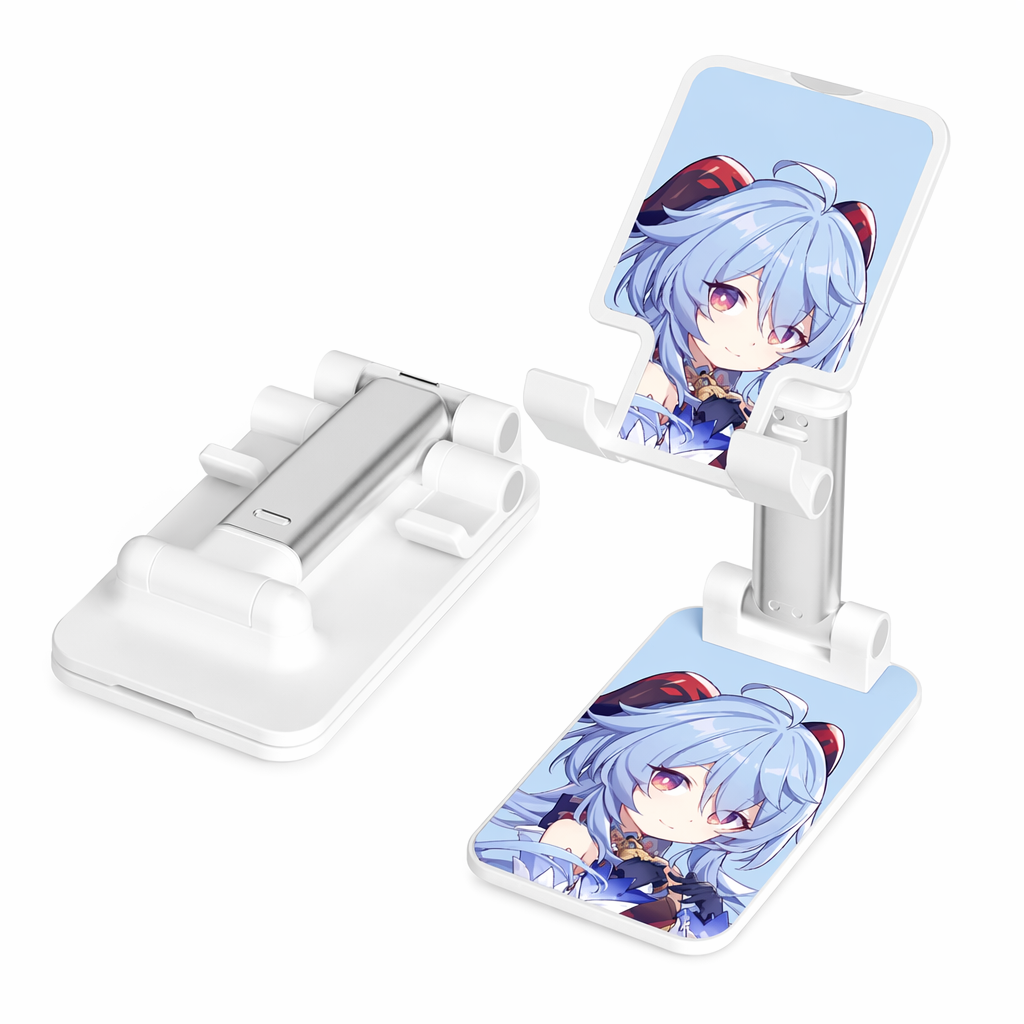 Genshin Impact Phone Stand with Chibi Art Ganyu