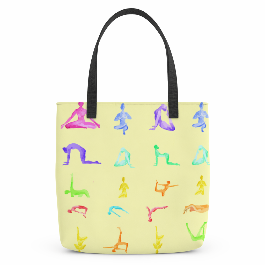 Medium Yellow Tote Bag for Your Everyday Yoga Essentials at the Sanctuary Default