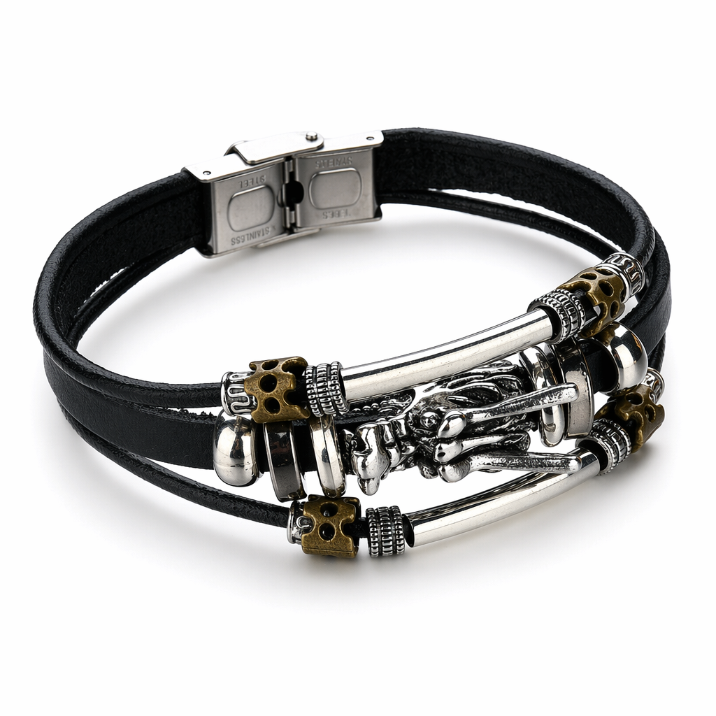 Gothic Layered Bracelet for Men S99B35