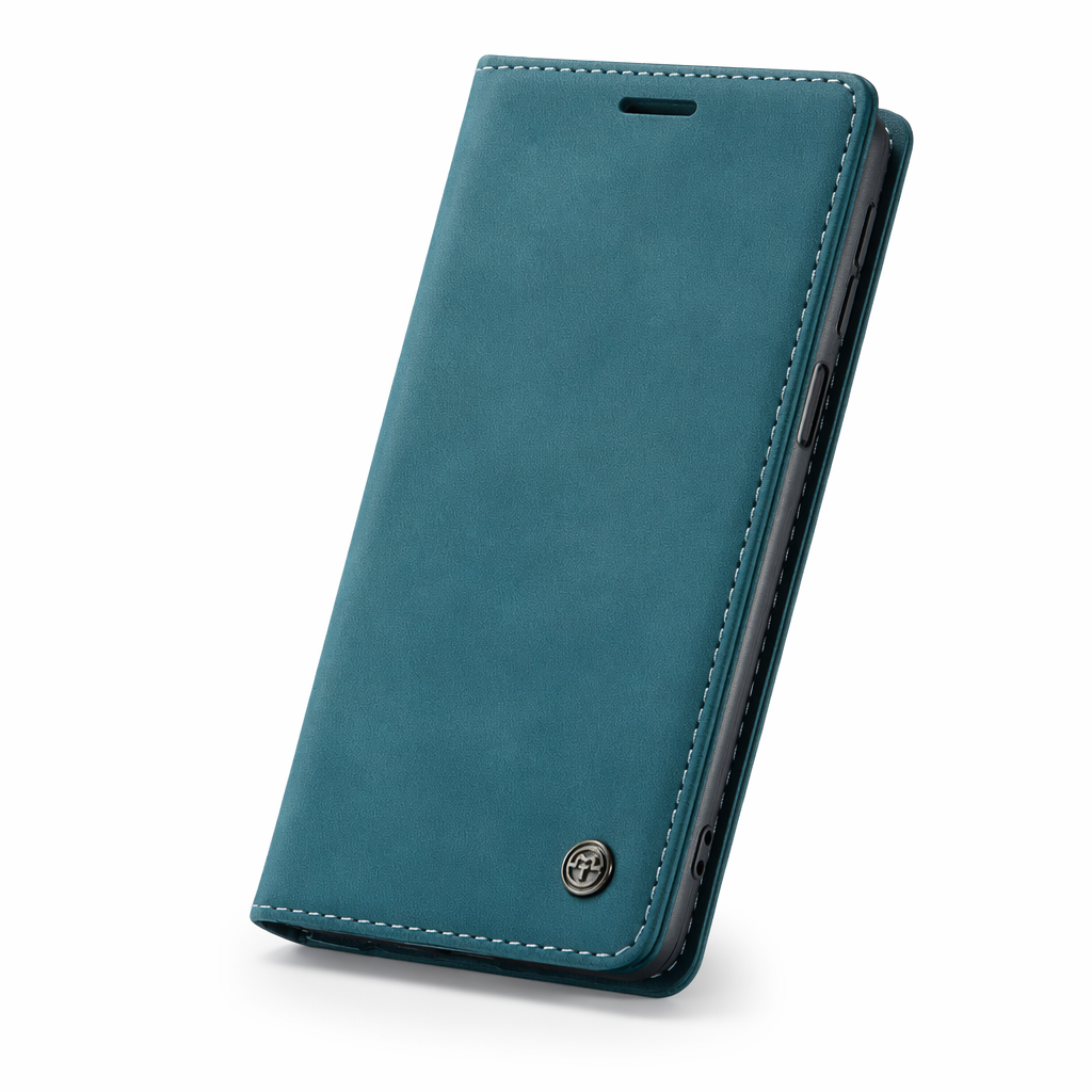 Samsung A13 A33 A53 5G Leather Folio Case Blue