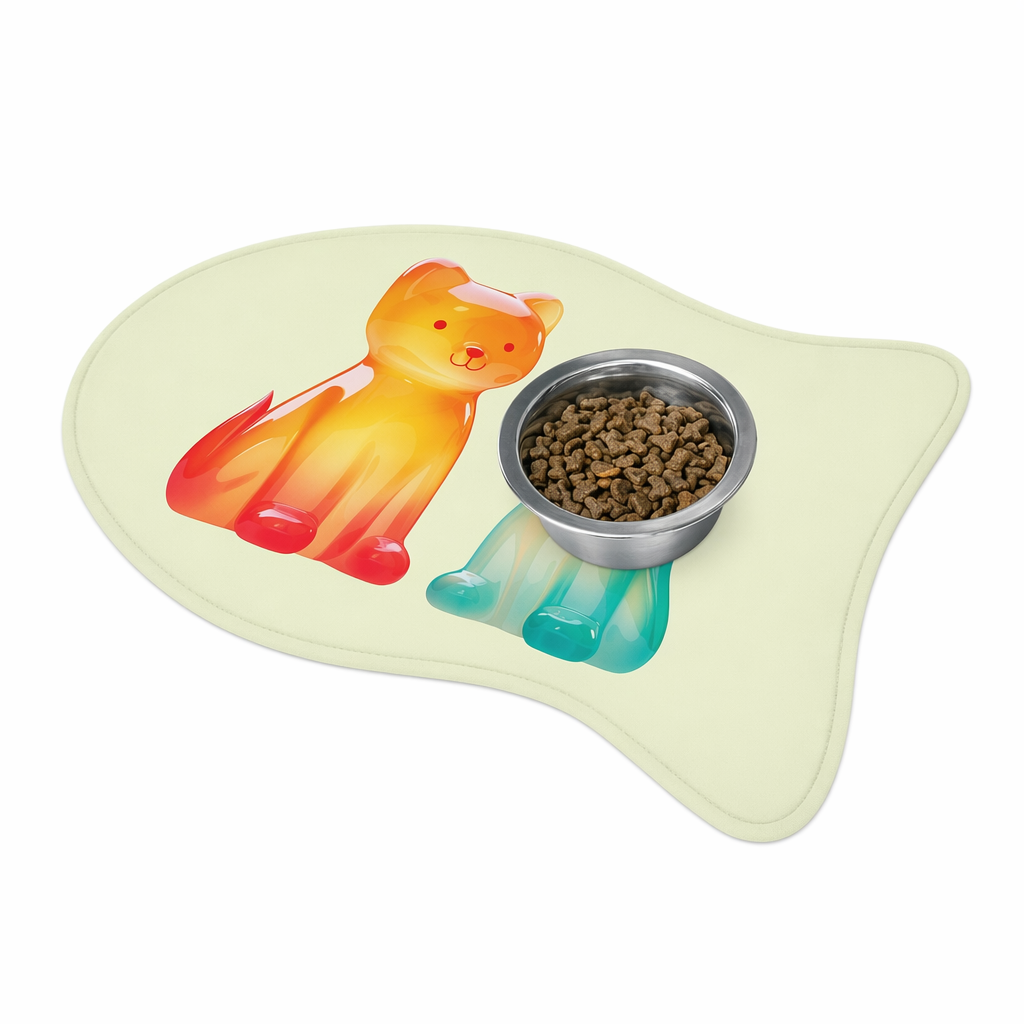 Pet Feeding Mats in 3 Different Sizes Featuring Gummy Dogs Design Default