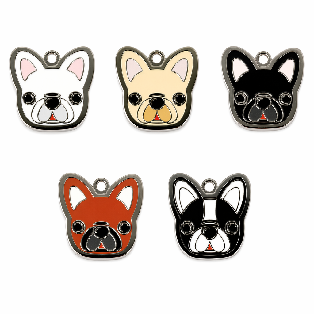 French Bulldog Dog ID Tags with Engraving Default