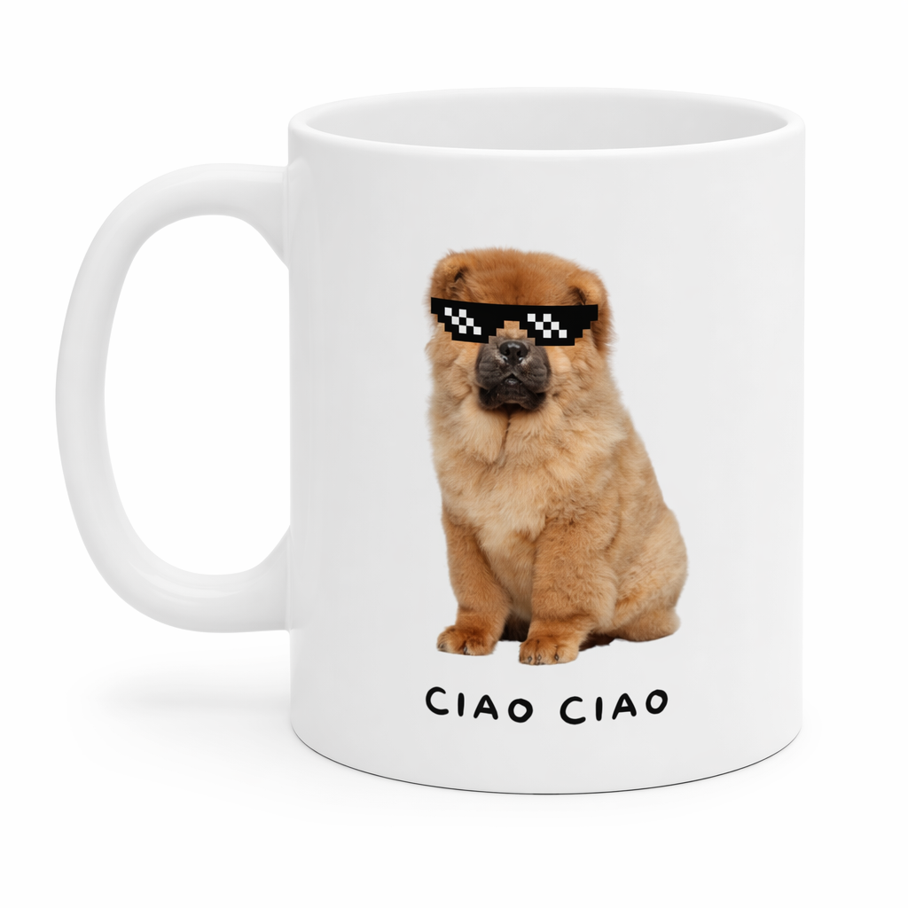 Pixel Shades Chow Chow Mug Default