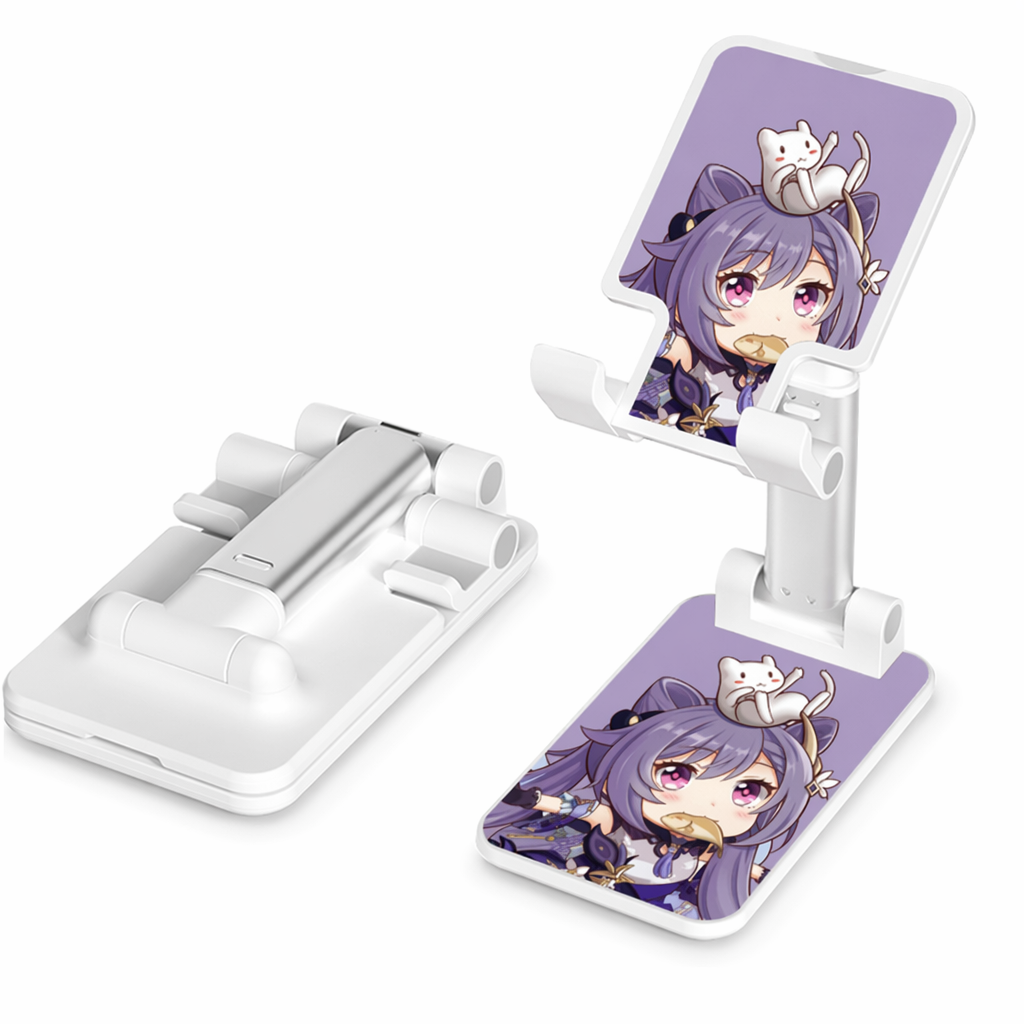 Genshin Impact Phone Stand with Chibi Art Keqing