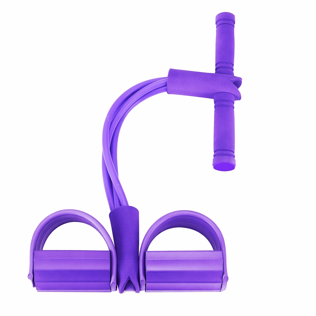 Portable Exercise Resistance Band with Pedal Default