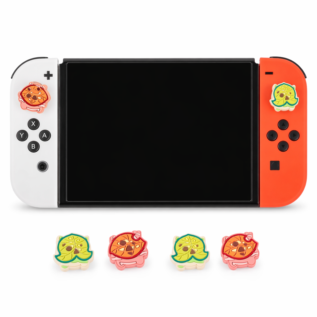 Korok Switch Joystick Cap Set: Zelda-inspired, high-quality silicone Default