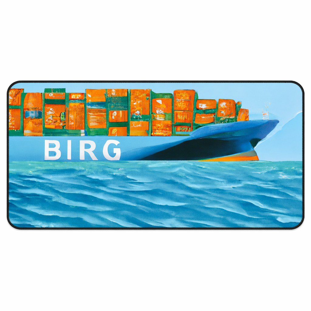 Large Artistic Mouse Pad for Cargo Ships Default