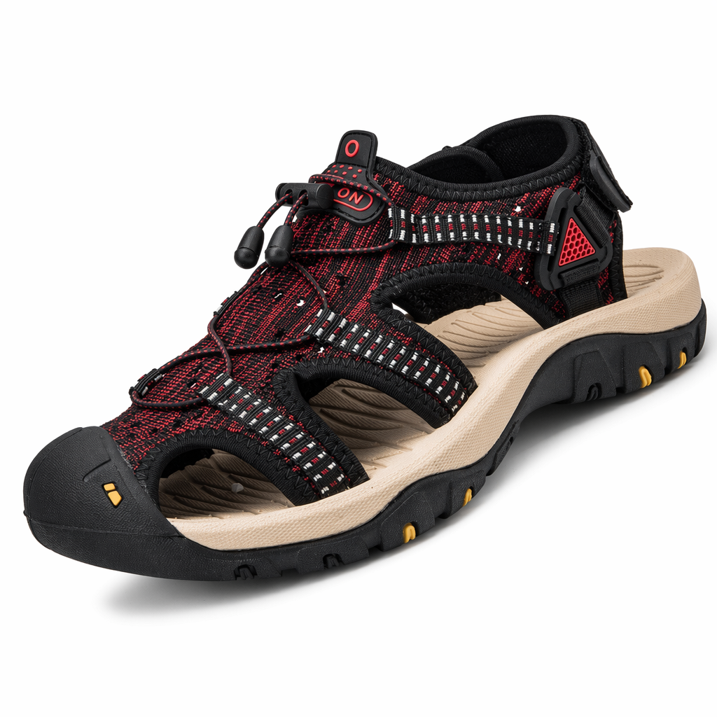 Breathable Summer Sandals for Men Red