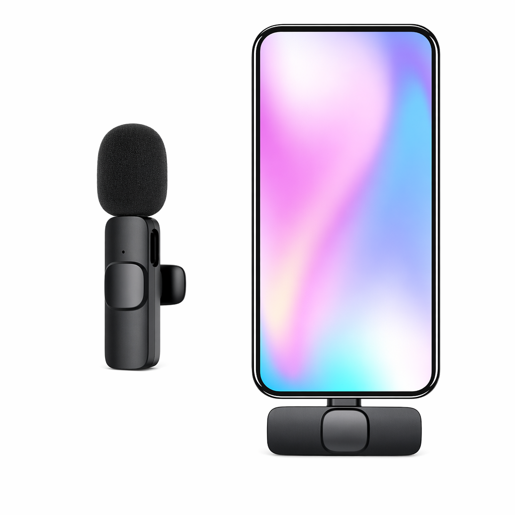 Wireless Clip-On Mini Recording Microphone Default