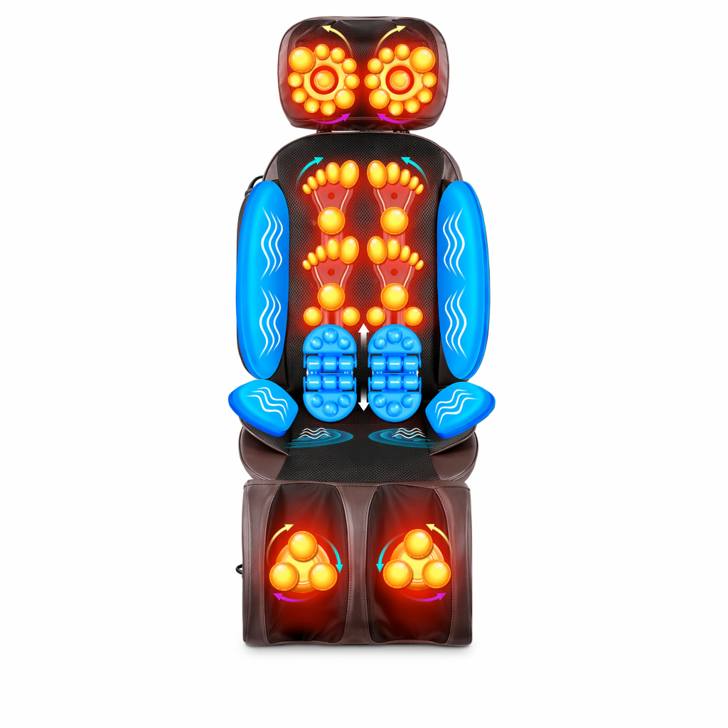 Deluxe Heated Seat Cushion with Additional Leg Massage Feature Default