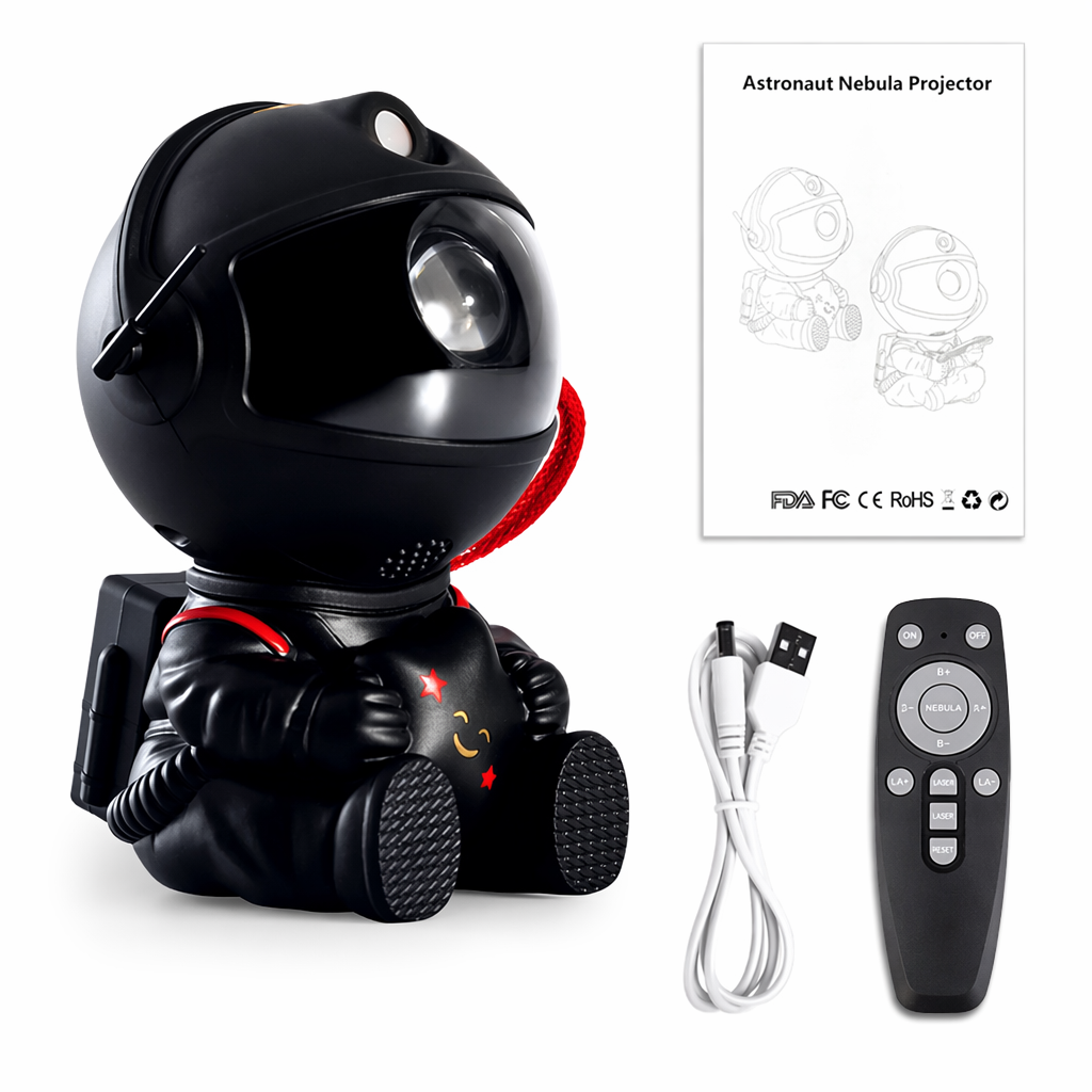 LED Galaxy Projector Lights for Kids Hold Stars Black