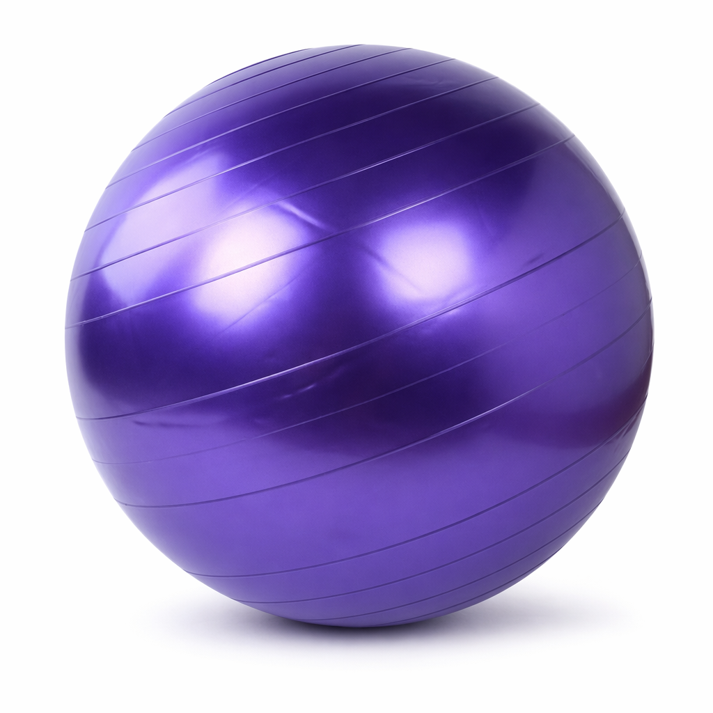 Yoga Ball for At-Home Fitness Exercises Purple