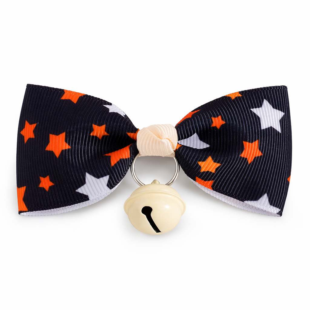 Halloween Bow Tie Collar Set for Pets Black