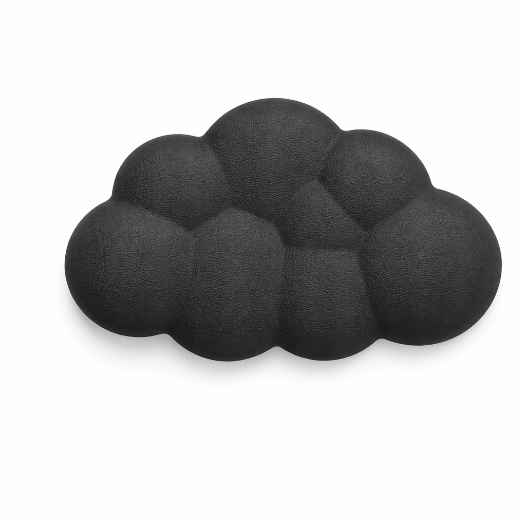 Cloud Keyboard Wrist Rest with Memory Foam black short