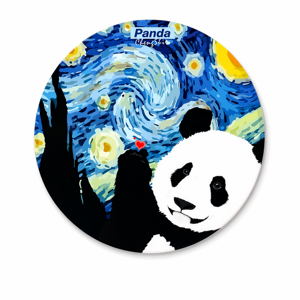 Panda Coasters: Artistic, Cute, Gift Idea B