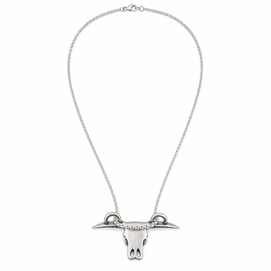 Necklace with Ox Head Pendant Default