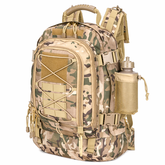 Waterproof Outdoor Backpack with Ample Storage Capacity for Camping Camouflage