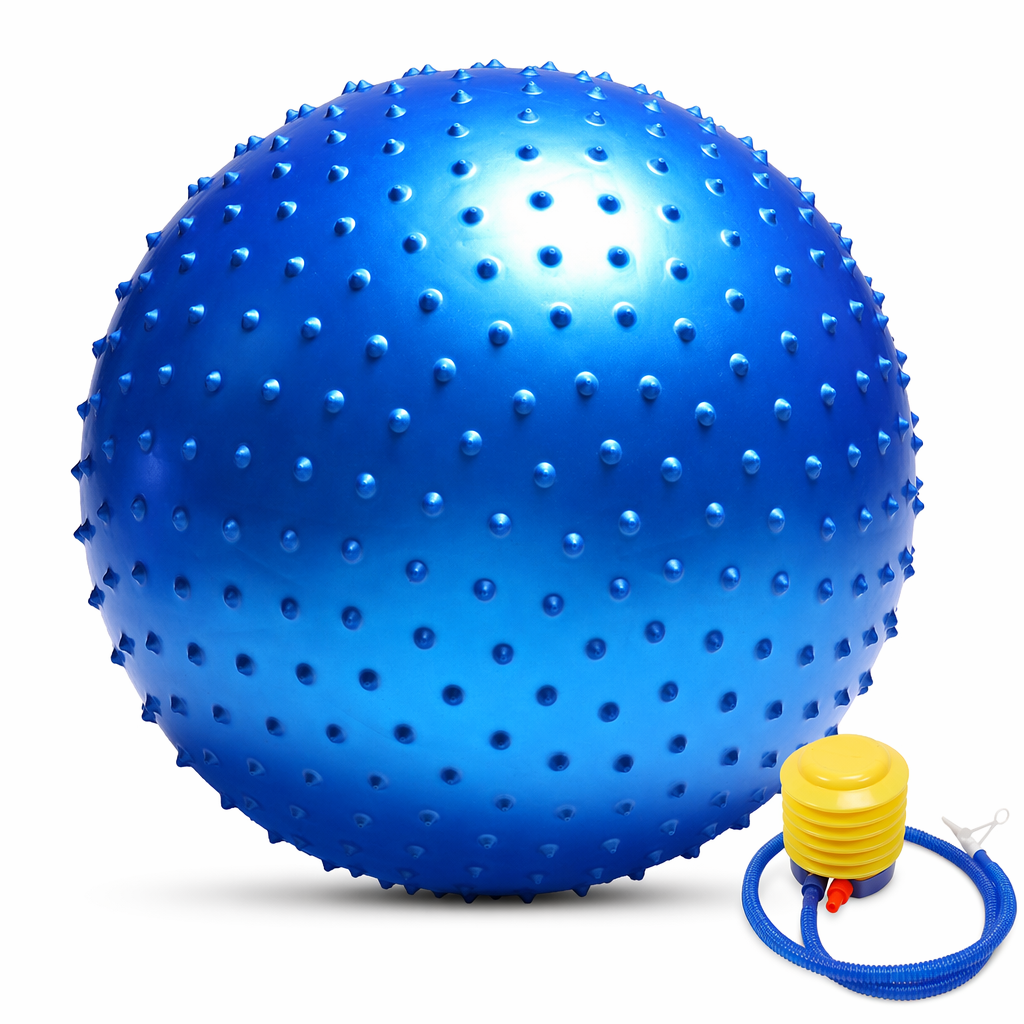 Large Size Fitness Massage Yoga Ball with Air Pump - Preventing Breakage Default