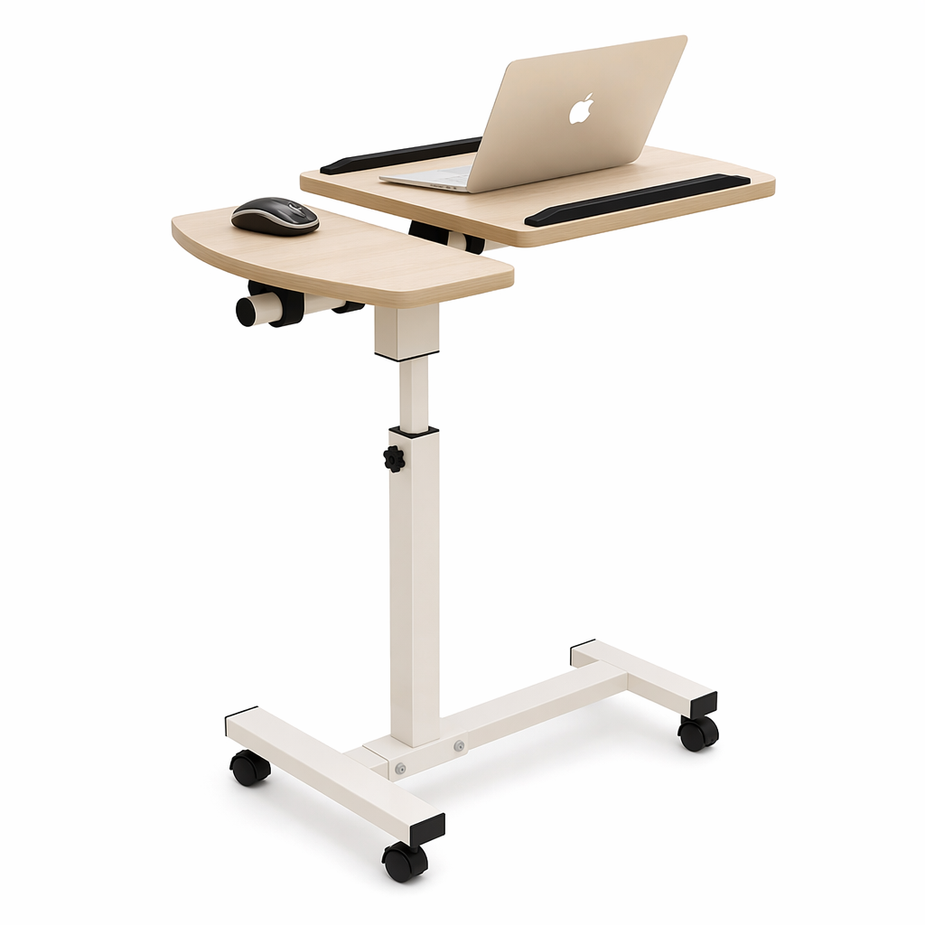 Multipurpose Notebook Bedside Stand Light Wood