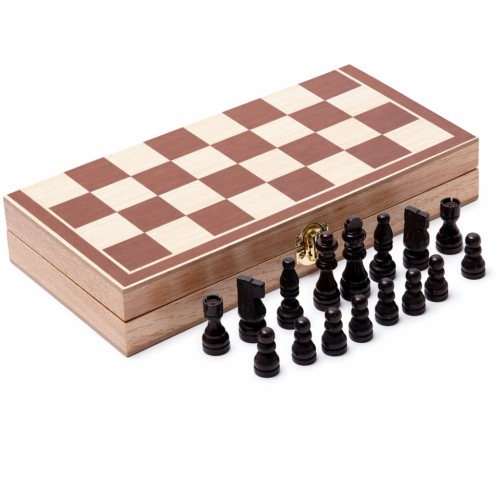 Wooden Chess Board Game that Can be Folded Default