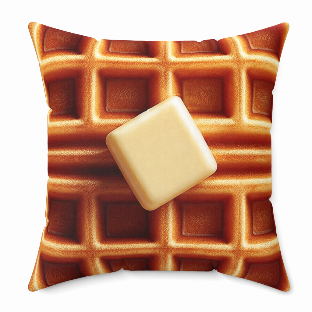 Waffle Bliss Square Pillow - 3 Sizes Default