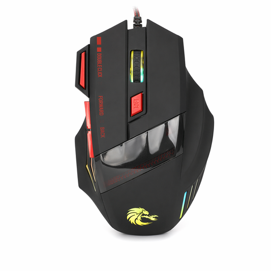 Wholesale USB Optical Wired Gaming Mouse with 7 Buttons and 3200DPI Default