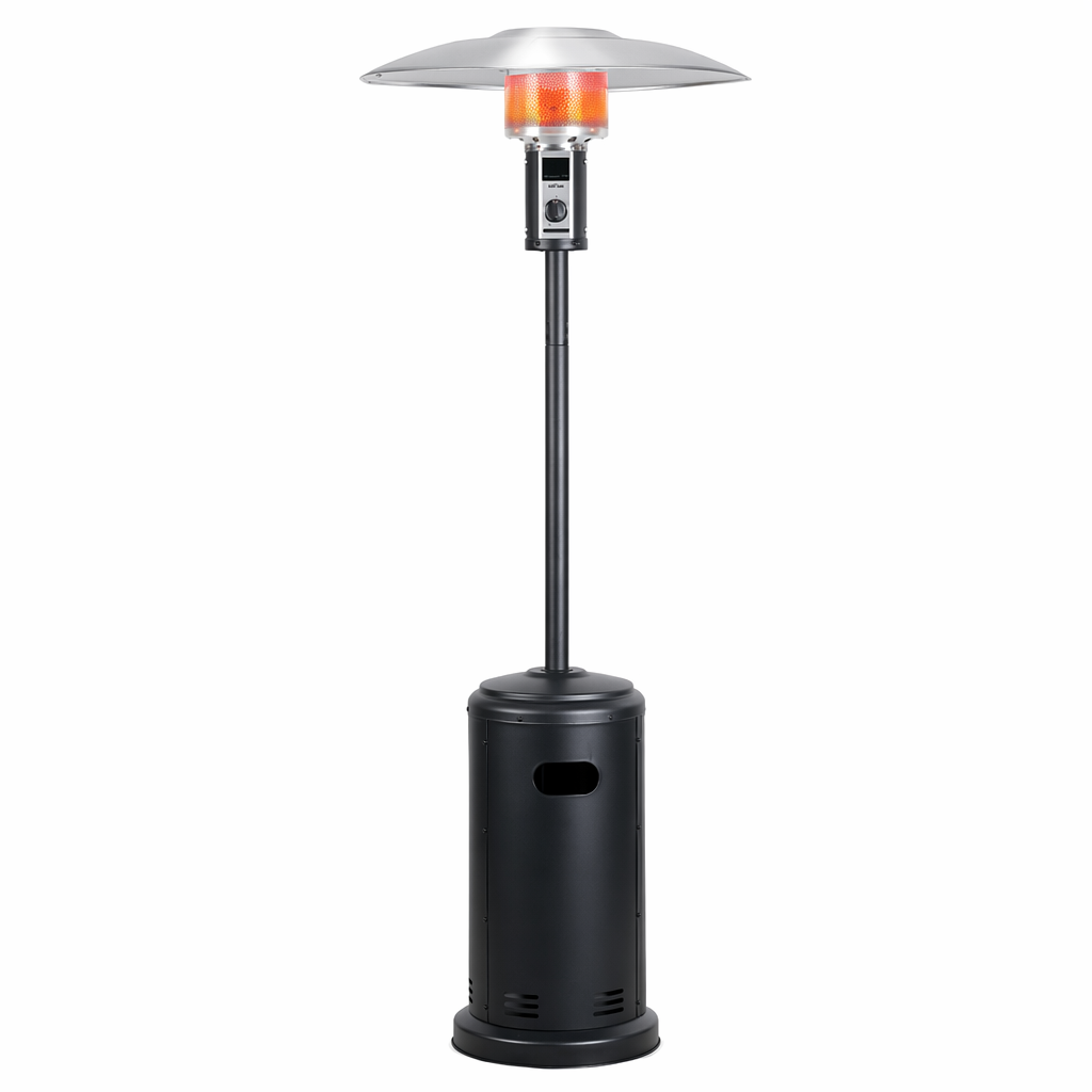 Standing Propane Heater for Outdoor Patios with Convenient Wheels Default