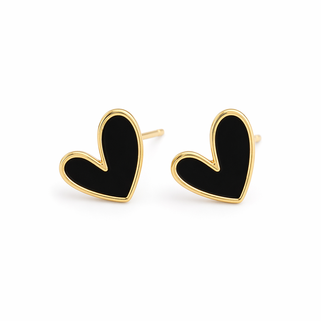 Korean Fashion Heart-Shaped Hoop Earrings 8