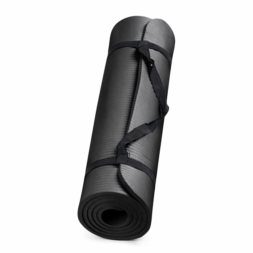 Extra-Large Non-Slip Yoga Exercise Mat Black