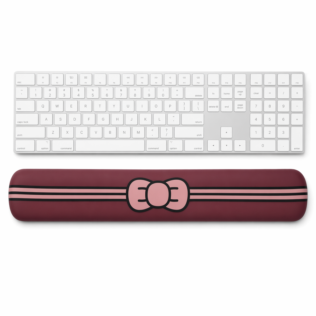 Cute Silicone Keyboard Wrist Rest Support Red
