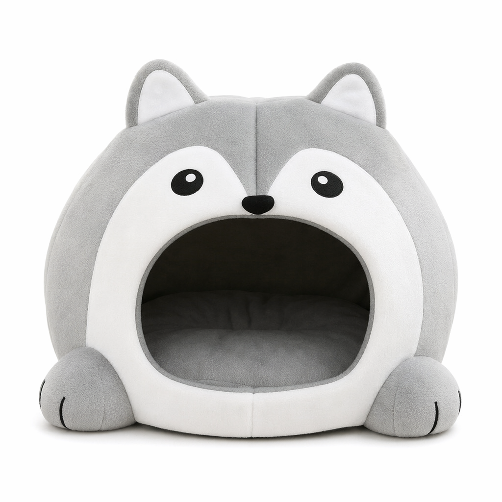 Pet House with a Cartoon Fox Design Default