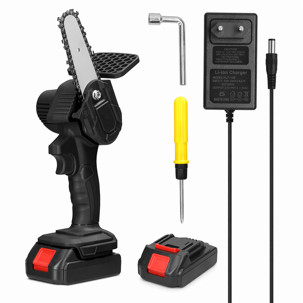 Compact 4 Inch Electric Chainsaw for Efficient Gardening Default