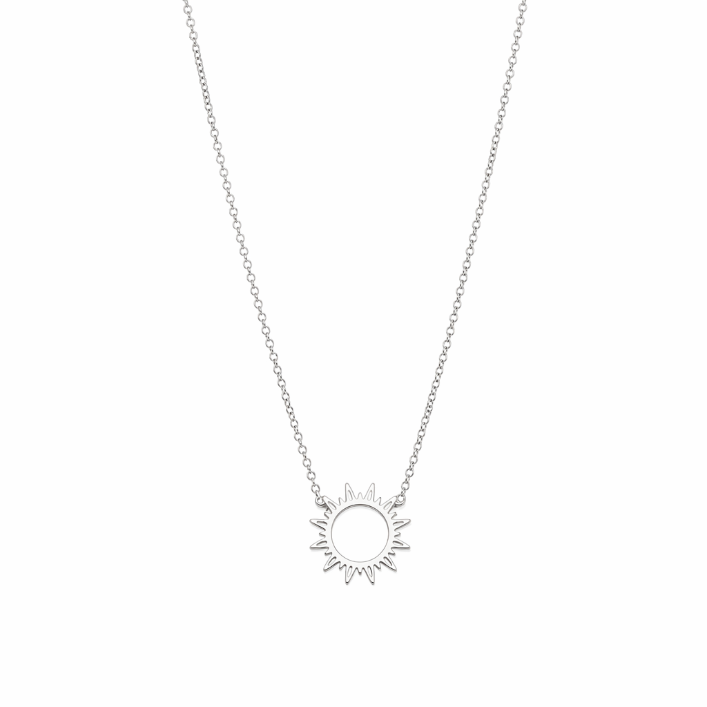 Sunlit Pendant Necklace Silver