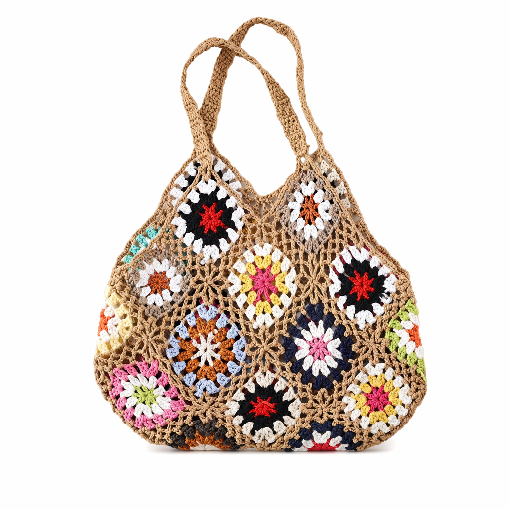 Floral Vintage Tote Bag - Outdoor Bliss Khaki