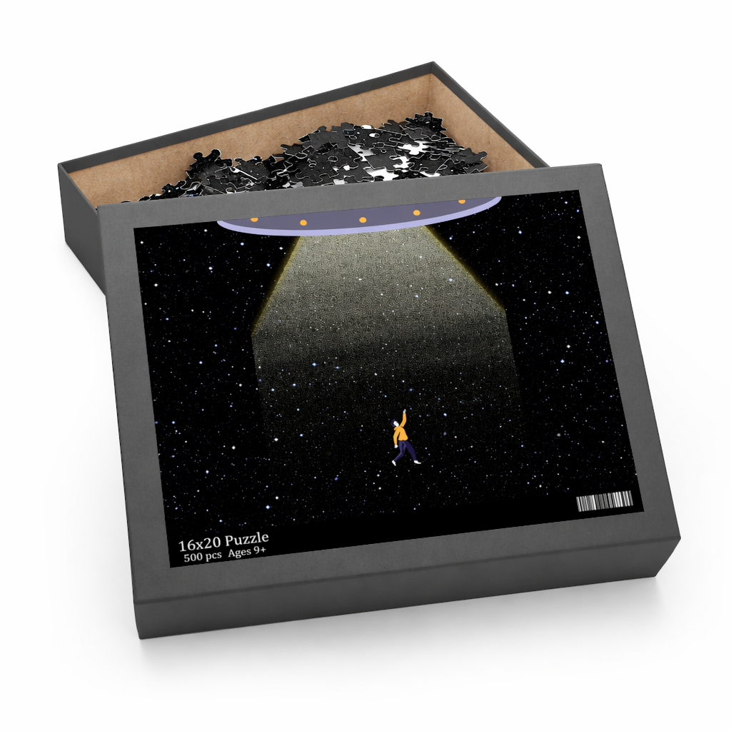 500-Piece Puzzle Featuring Extraterrestrial Kidnapping Default